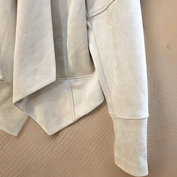 Philosophy Faux Suede Open Front Soft Drape Blazer Jacket Womens Size S EUC - Picture 4 of 8